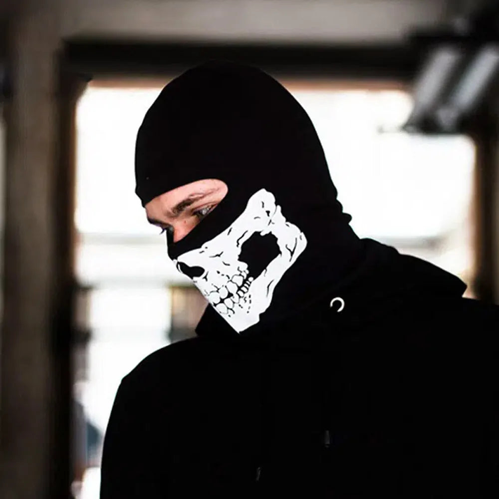 Skull Ghost Full Face Ski Mask