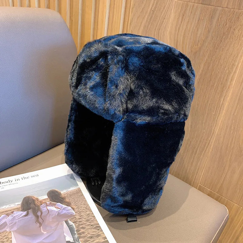 Warm Adjustable Earflap Winter Beanie