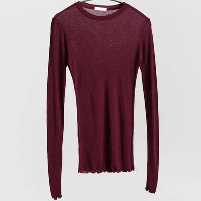 High Quality Plain Thin Long Sleeve