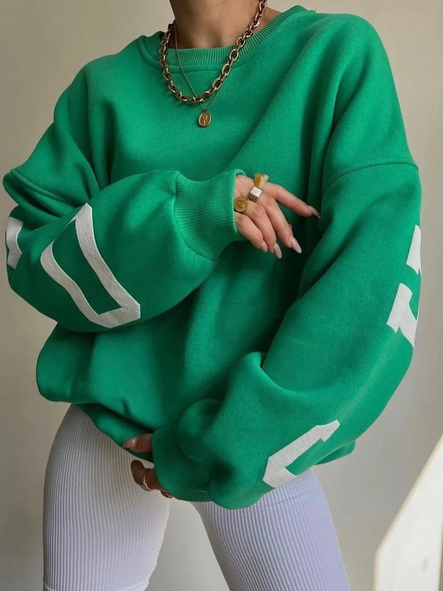 Loose Casual Pullover Hoodie