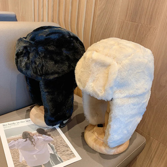Warm Adjustable Earflap Winter Beanie