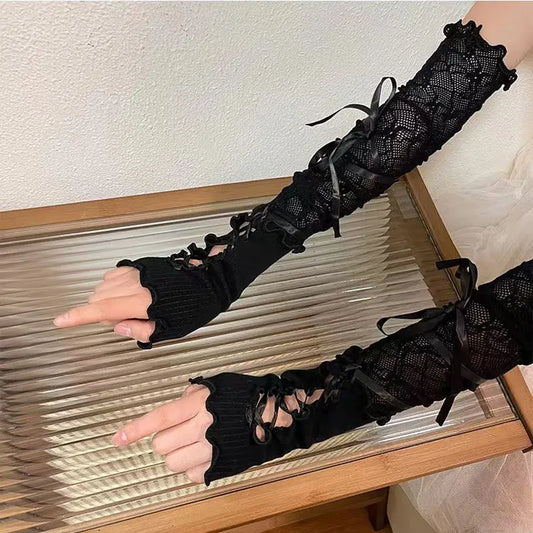 Ballet Style Lace Gloves