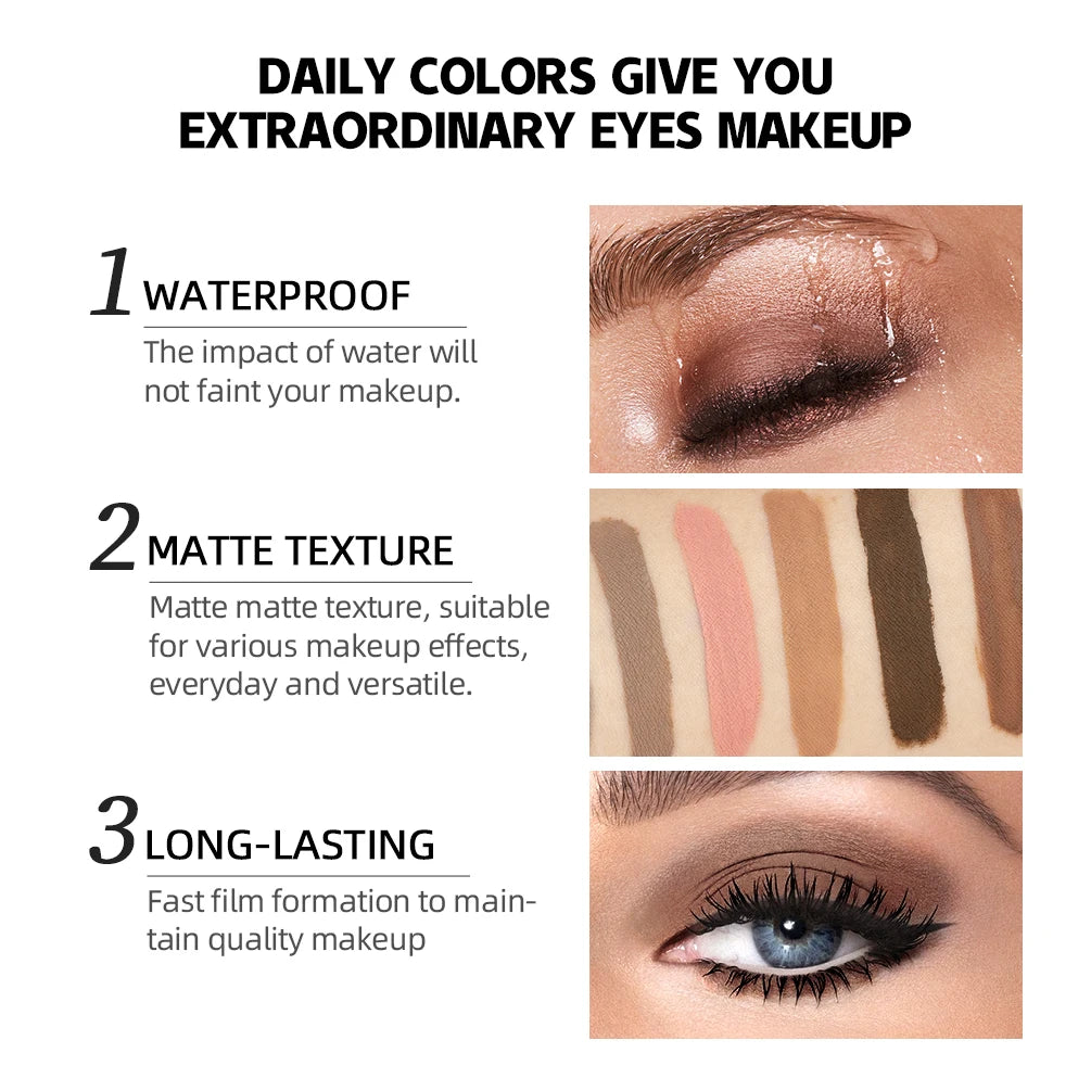 Long-Lasting Metallic Pigment Professional Eyeshadow Blush