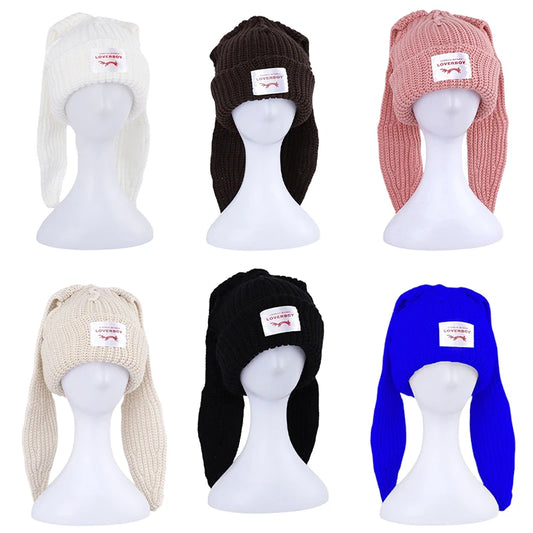 Long Rabbit Ear Beanie