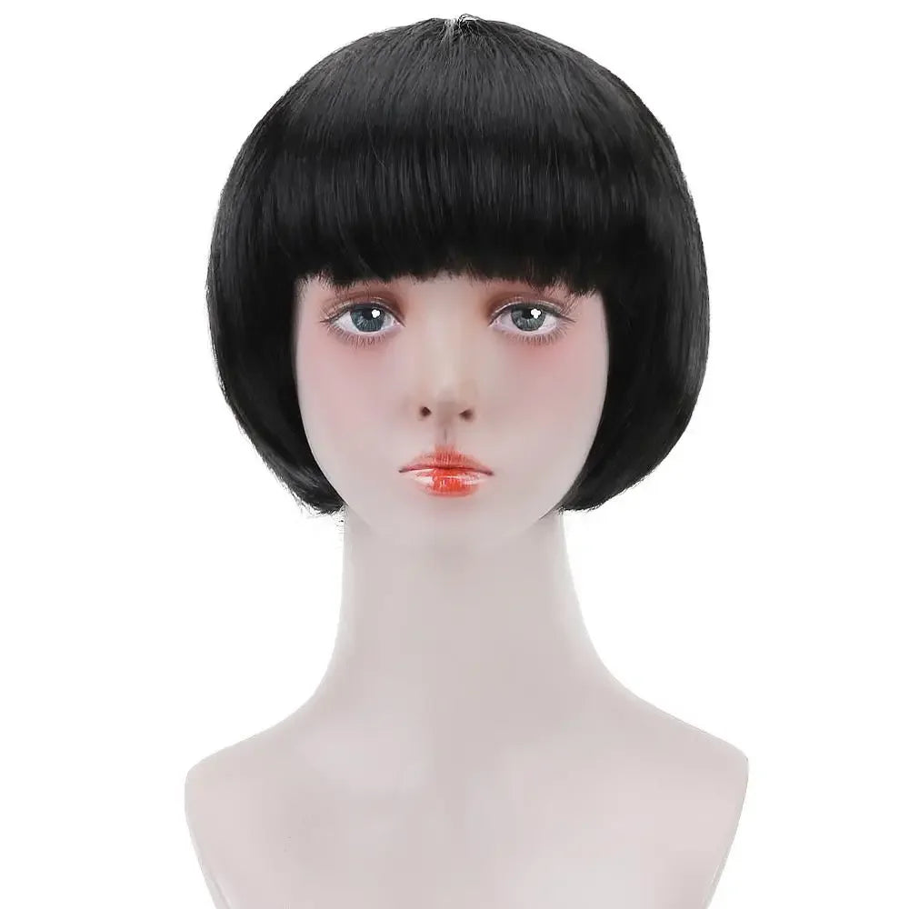 10"Bob Synthetic Wig With Bangs