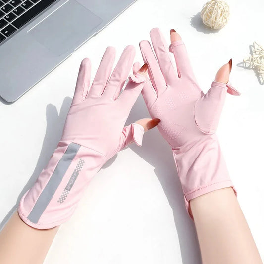 Thin Silk Stylish Gloves