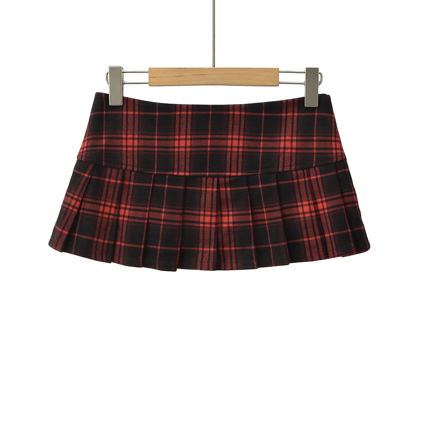 Korean Style Plaid Mini Skirts