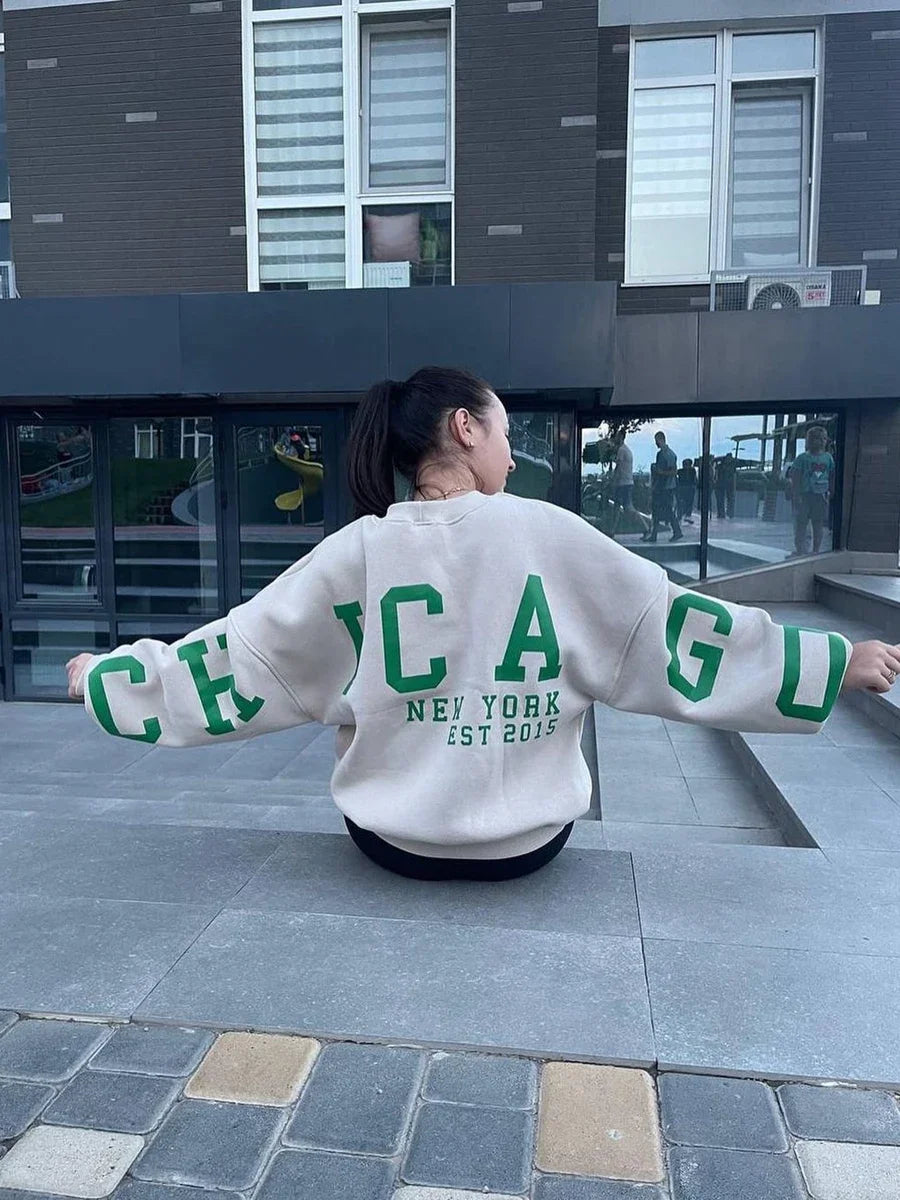 Loose Casual Pullover Hoodie