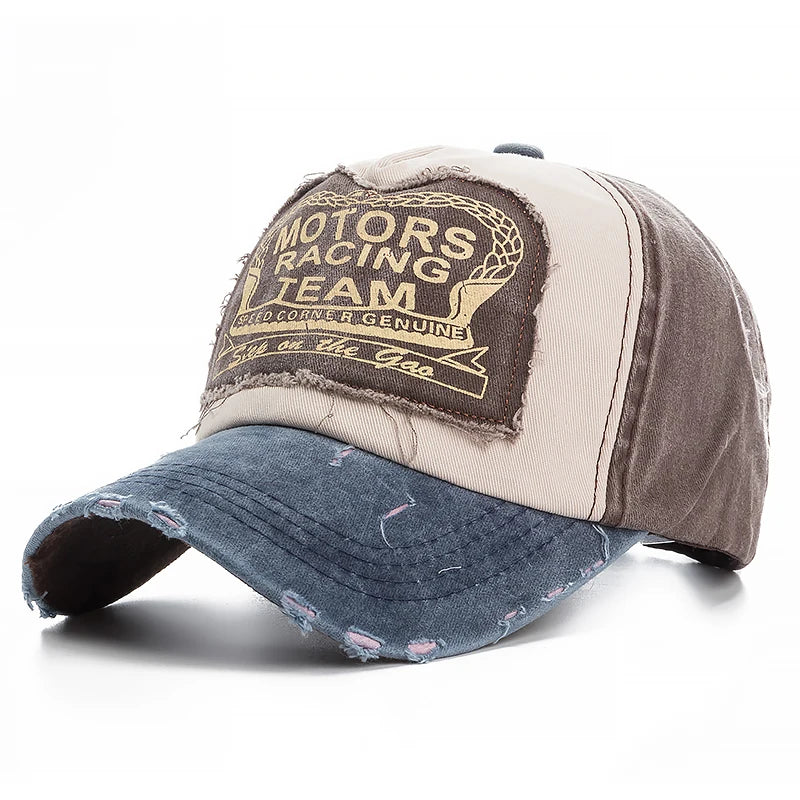 Multicolor Washed Cotton Baseball Cap