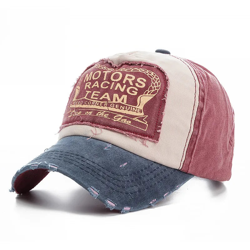 Multicolor Washed Cotton Baseball Cap