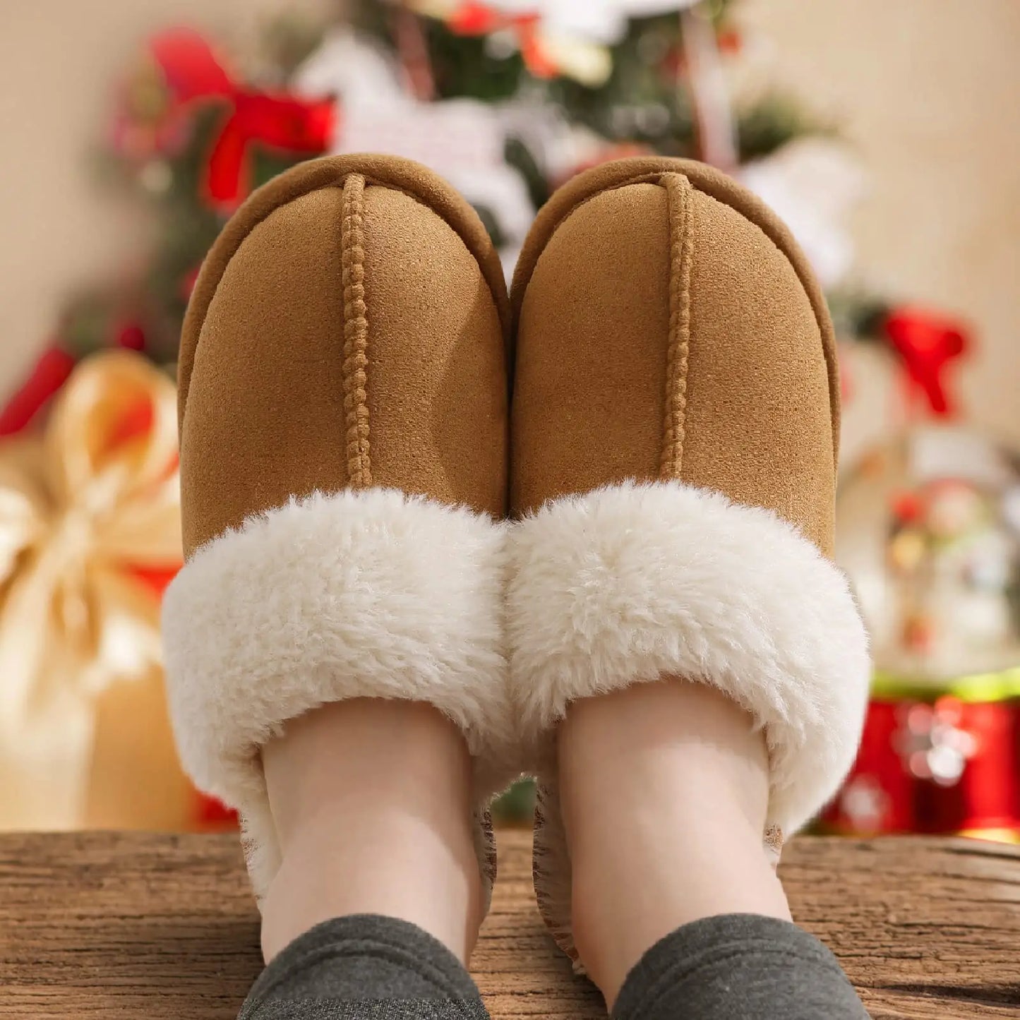 Fuzzy House Slippers