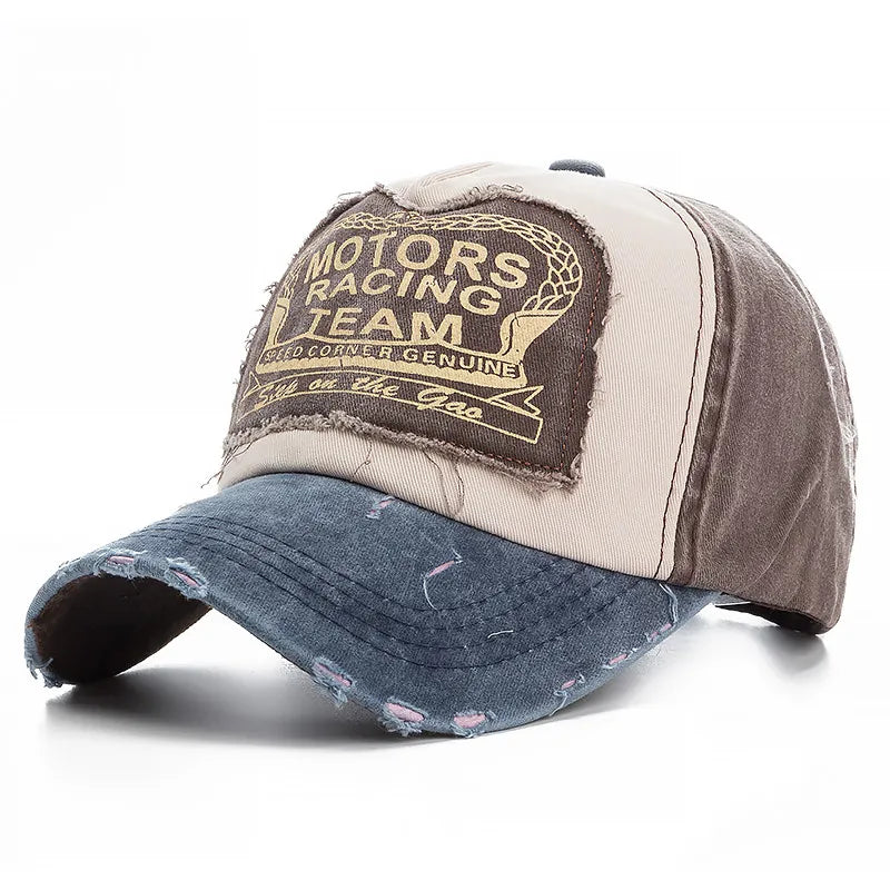 Multicolor Washed Cotton Baseball Cap