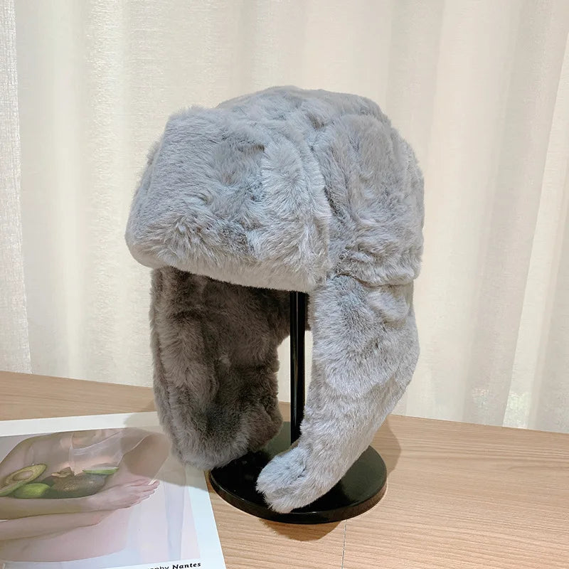 Warm Adjustable Earflap Winter Beanie